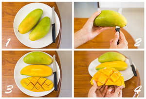 Как чистить манго быстро