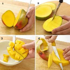 Трюки как почистить манго