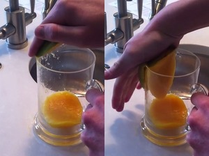 Как вынуть мякоть манго