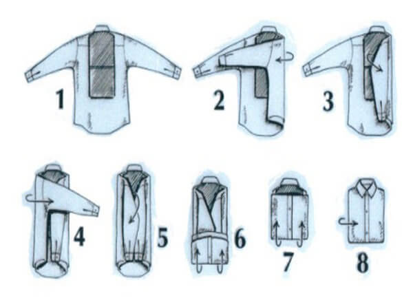 3 способа аккуратно сложить рубашку, чтобы она не помялась