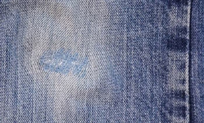 Как зашить джинсы без заплатки Круглые дырки