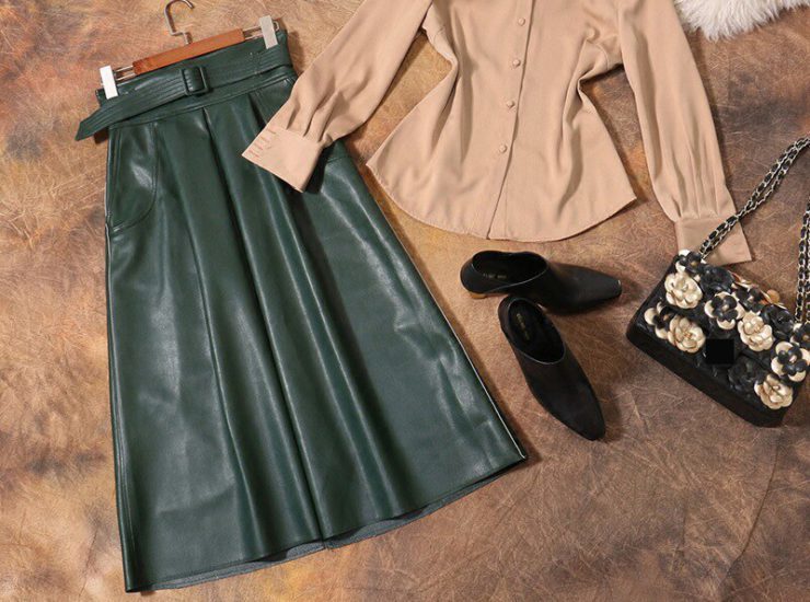 formal-women-business-work-wear-2-piece-set-suits-elegant-ladies-khaki-blouse-and-green-leather_cr-9190106