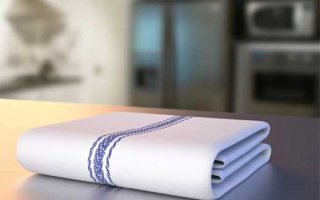 Как отбелить кухонные полотенца в домашних условиях, не кипятя их?