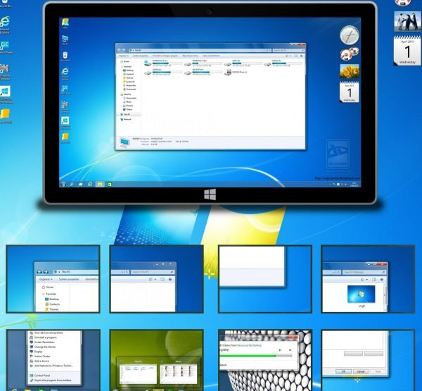 Использование компонента Aero Glass для Windows 10