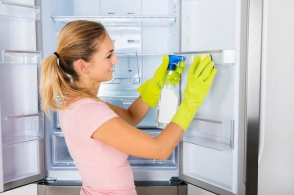 включенный холодильник можно мыть внутри и снаружи