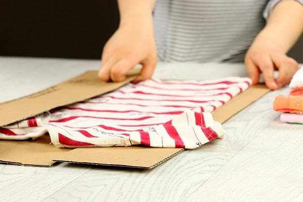Папка для складывания картонной одежды за 10 минут