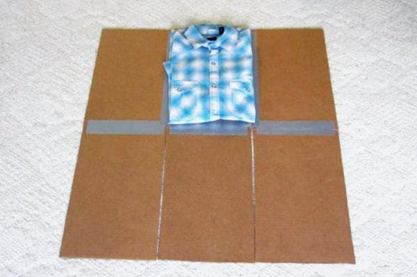 Папка для складывания картонной одежды за 10 минут