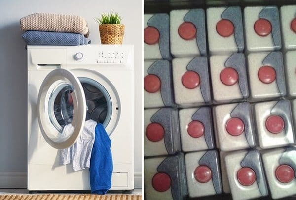 Цветные вещи можно мыть таблетками для посудомоечной машины