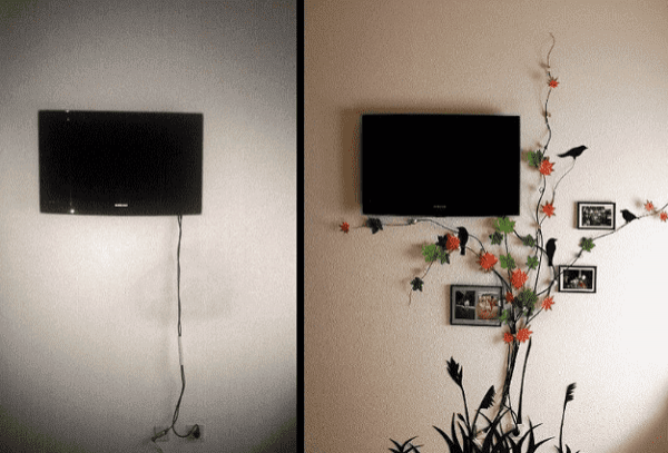Способы маскировки кабелей от телевизора на стене: как правильно сделать?